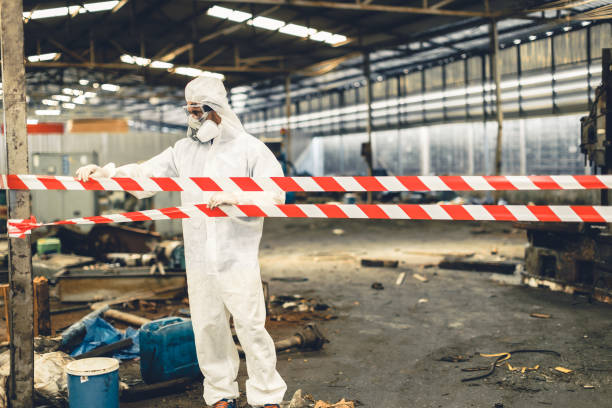 Professional Biohazard technician working in Pittsboro, NC